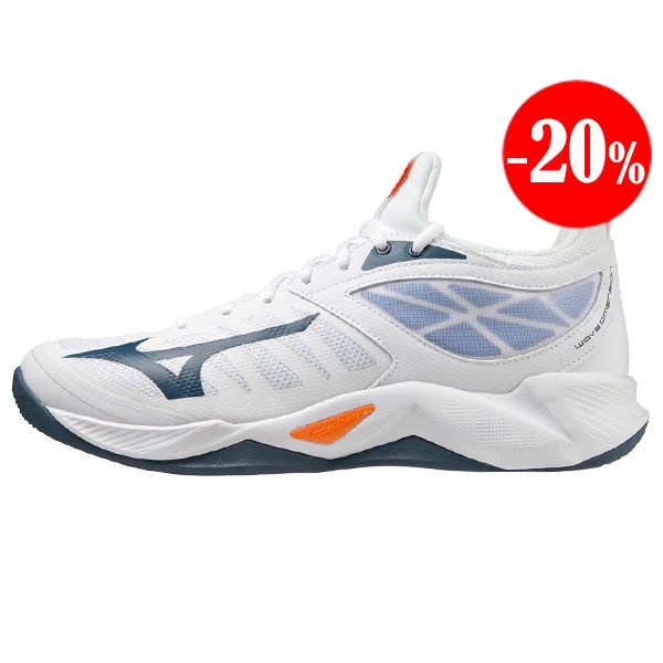 ZAPATILLAS WAVE DIMENSION BLANCO-AZUL MIZUNO