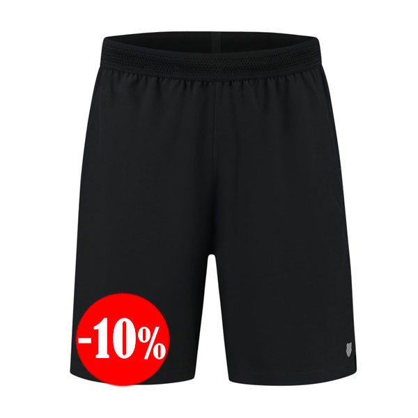 PANTALON HYPERCOURT 8" JET CORTO NEGRO K-SWISS