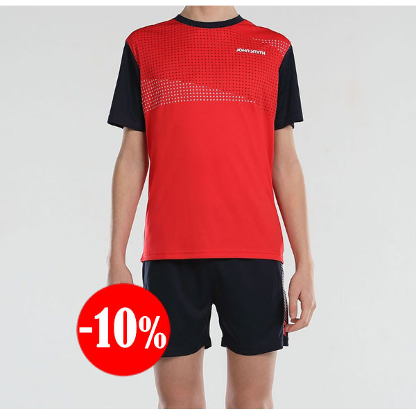 CONJUNTO BARBE SET CAMISETA+PANTALÓN CORTO ROJO JOHN SMITH