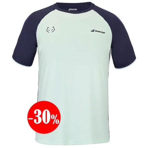 [6MF24011-8012] CAMISETA CREW NECK TEE LEBRÓN VERDE-MARINO 2024 BABOLAT