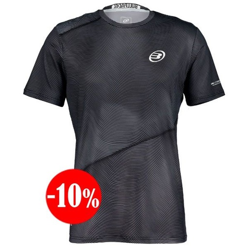 [MISAR-005] CAMISETA MISAR MANGA CORTA NEGRO BULLPADEL