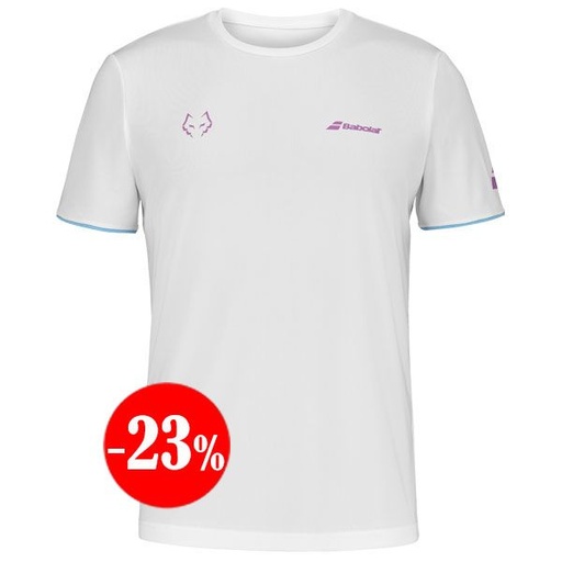 CAMISETA CREW NECK TEE LEBRóN 2025 BLANCA BABOLAT