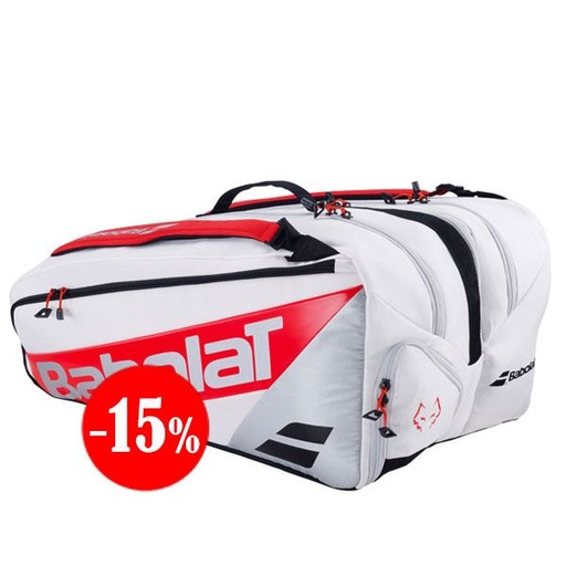 [759019-100] PALETERO RH PRO JUAN LEBRÓN BLANCO 2025 BABOLAT