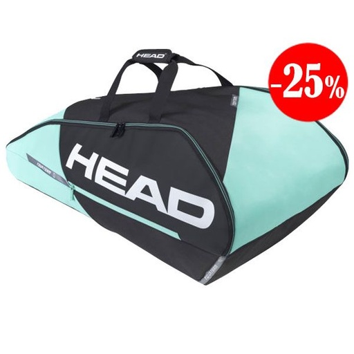[283432 NEGMEN] RAQUETERO 9R TOUR TEAM NEGRO-MENTA HEAD