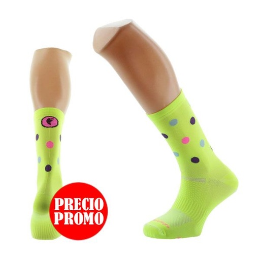 CALCETINES AMOR ABSOLETO AMARILLO-FLUOR 2026 PIMIENTO NEGRO