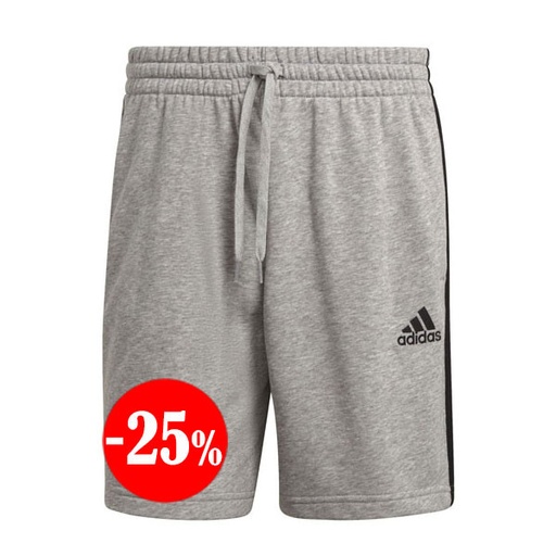 [GK9599] PANTALÓN M 3S FT SHO MEDIUM CORTO GRIS ADIDAS
