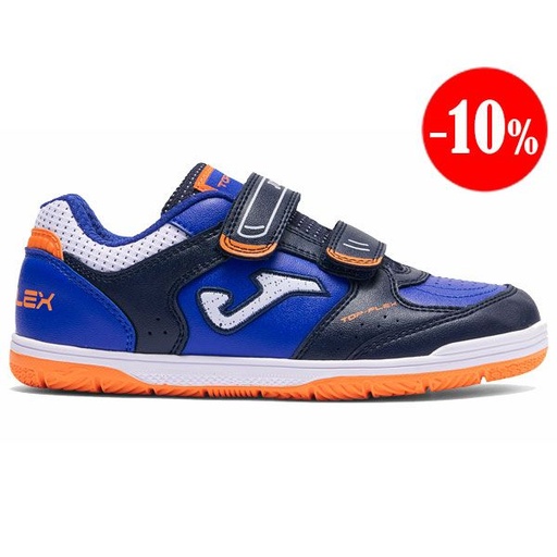 ZAPATILLAS TOP FLEX 2603 MARINO-NARANJA INDOOR 2025 JOMA