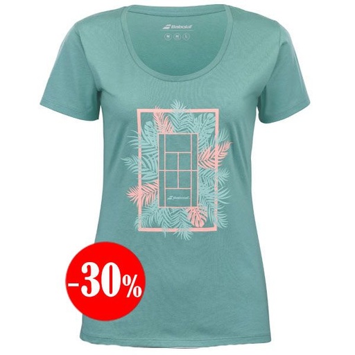 CAMISETA EXERCISE MESSAGE TEE MANGA CORTA VERDE 2025 BABOLAT