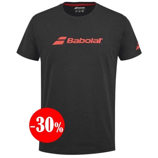 [4MP2441-2000] CAMISETA EXERCISE TEE MANGA CORTA NEGRO 2025 BABOLAT