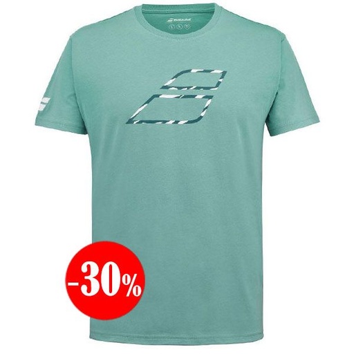 [4MS24442-8011] CAMISETA EXERCISE BIG FLAG TEE MANGA CORTA VERDE 2025 BABOLAT
