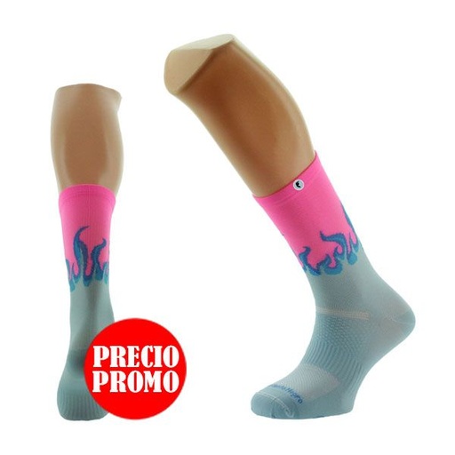 CALCETINES FUEGO ROSA-CELESTE 2026 PIMIENTO NEGRO