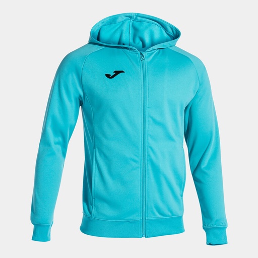 CHAQUETA MENFIS CAPUCHA TURQUESA-FLÚOR