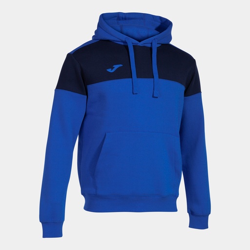 SUDADERA CREW V CAPUCHA ROYAL-MARINO