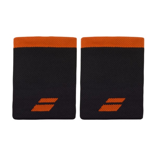 [5UT1262-2000] MUÑEQUERAS X2 LOGO JUMBO WRISTBAND NEGRO-ROJO