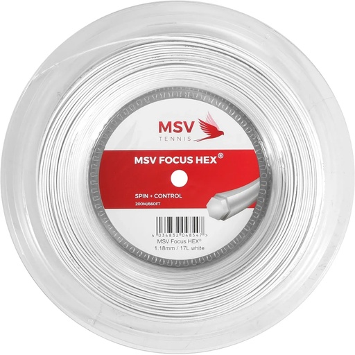 [4854] BOBINA 118/17 FOCUS HEX 200 METROS BLANCO