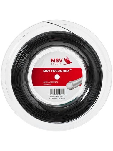 [4467NEG] BOBINA 127/16 FOCUS HEX 200 METROS NEGRO