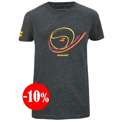[4BS22443-2003] CAMISETA EXERCISE VINTAGE TEE MC NEGRO BABOLAT