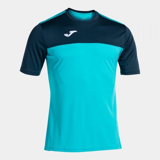 CAMISETA WINNER MANGA CORTA TURQUESA-MARINO