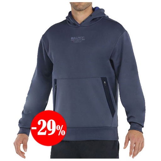 [LEZ-088] SUDADERA LEZ CON CAPUCHA AZUL BULLPADEL