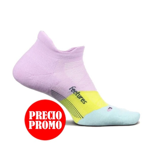 [E50418 PUR] CALCETÍN ELITE LIGHT CUSHION NO SHOW TAB FEETURES