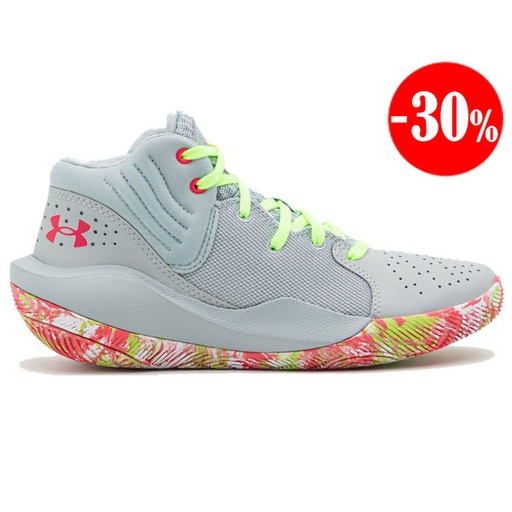 ZAPATILLAS JET '21 GS GRIS UNDER ARMOUR