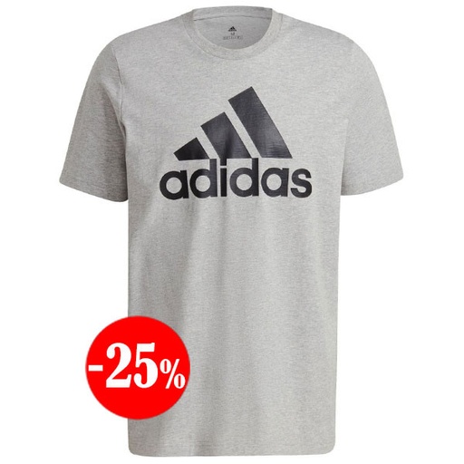 CAMISETA ESSENTIALS MANGA CORTA GRIS ADIDAS