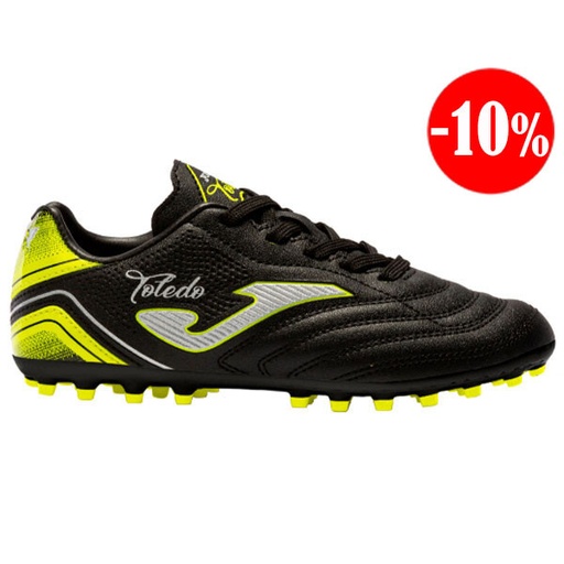 [TOJW2201AG] BOTA TOLEDO 2201 NEGRO ARTIFICIAL GRASS MULTITACO FUTBOL JOMA