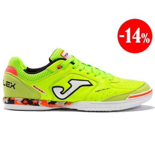 ZAPATILLAS TOP FLEX 2211 VERDE-FLUOR INDOOR JOMA