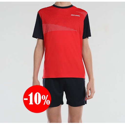 CONJUNTO BARBE SET CAMISETA+PANTALÓN CORTO ROJO JOHN SMITH