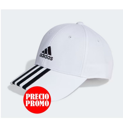 GORRA ALGODÓN 3 BANDAS BLANCO 2024 ADIDAS