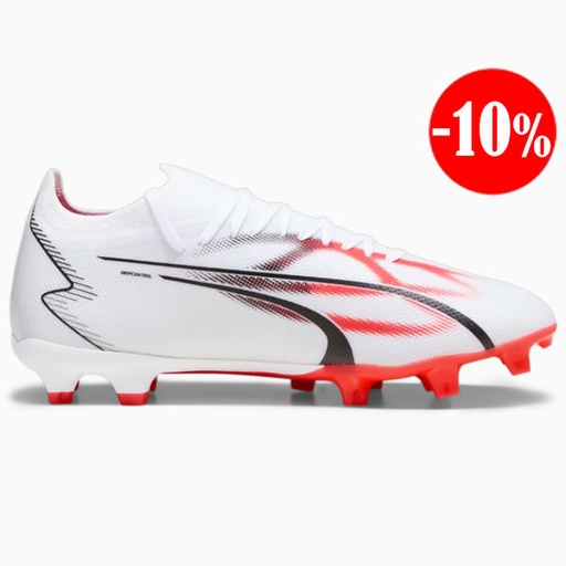 [107347-01] BOTAS ULTRA MATCH FG/AG BLANCA-ROJA PUMA