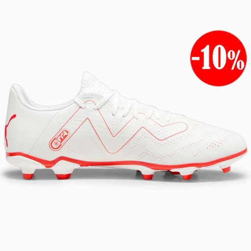 [107377-01] BOTAS FUTURE PLAY FG/AG BLANCA-ROJO PUMA