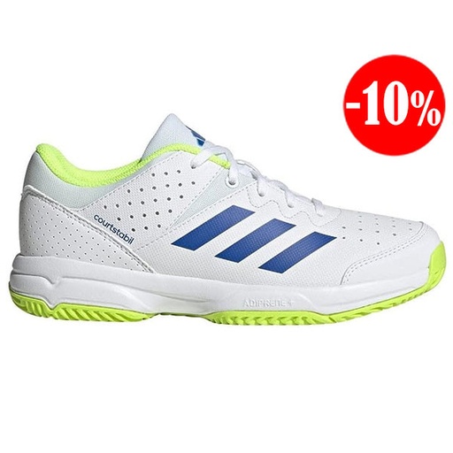 [HP3368] ZAPATILLAS COURT STABIL BLANCO-VERDE-FLUOR ADIDAS