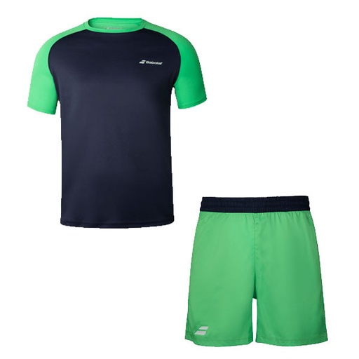[3BTA011-061] CONJUNTO PLAY CAMISETA M/C - PANTALON CORTO BABOLAT TENIS