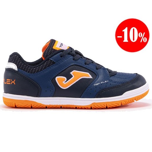 ZAPATILLAS TOP FLEX 2433 AZUL-NARANJA INDOOR JOMA