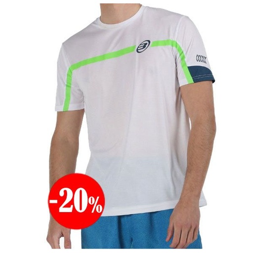 CAMISETA CAMILA MANGA CORTA BLANCO BULLPADEL
